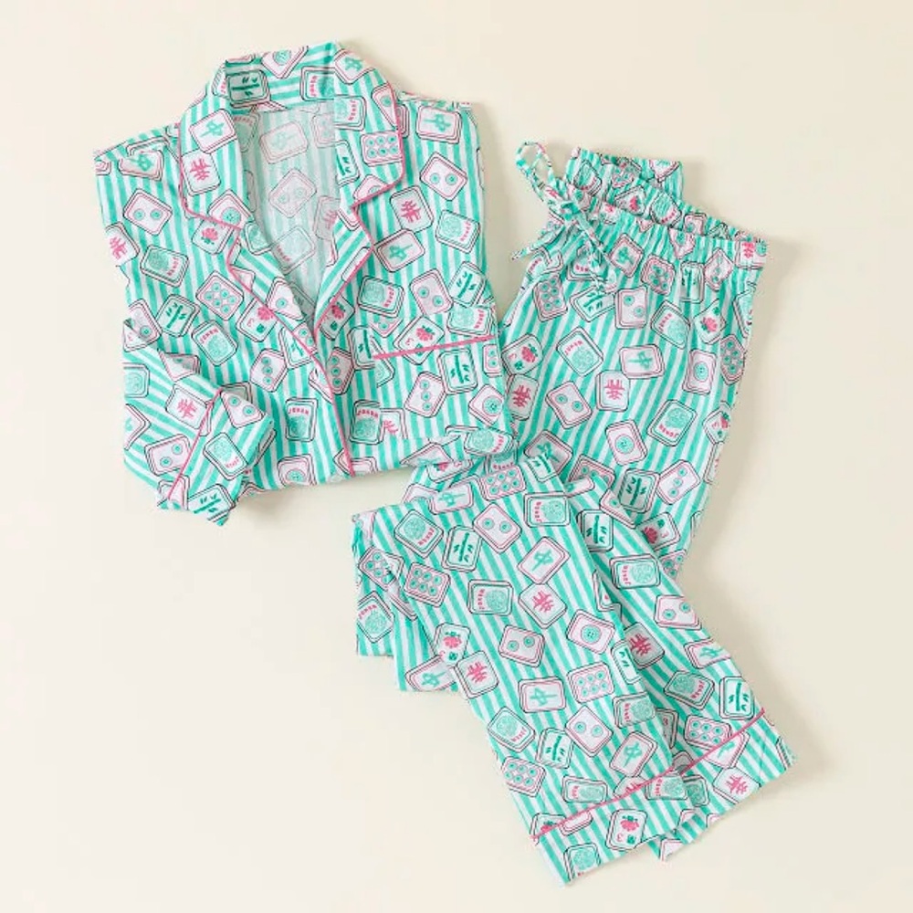 8 Oak Lane Dreaming of Mahjong Pajama Set